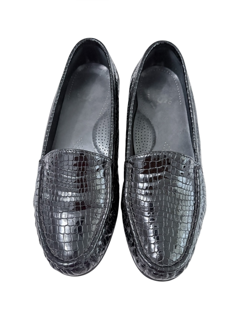 SAS Simplify Slip-On Women’s Loafer with TRIPAD Comfort Insole SZ 7 N Black Croc